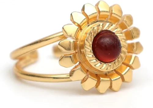 Miniatura 21 de Gempires - Anillos de piedra natural para mujer, ligeros, de cristal, hechos a mano, hipoalergénicos, chapados en oro, para uso diario, regalos