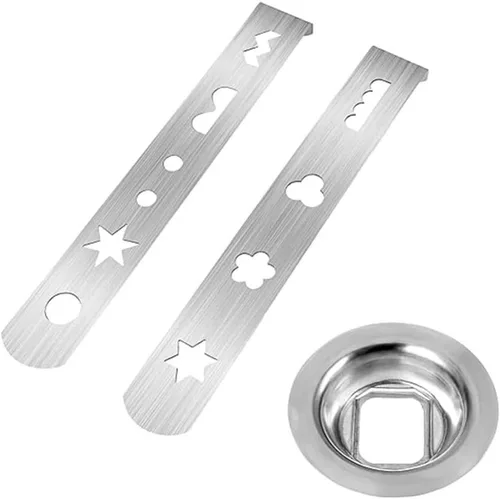 Accesorio de prensa de pastelería para hacer galletas, accesorio para picadora de carne de acero inoxidable, cortadores de masa para hornear