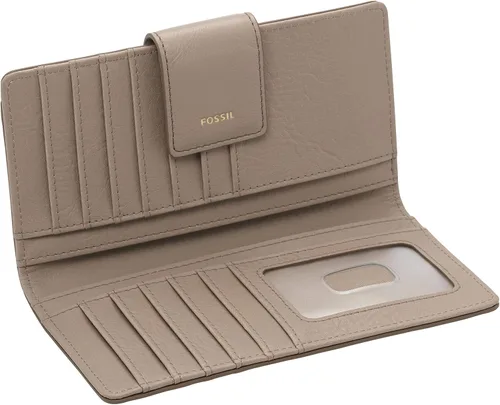 Miniatura 4 de Fossil - Cartera de piel Logan con lengüeta de bloqueo de interferencia de radiofrecuencia, para mujer