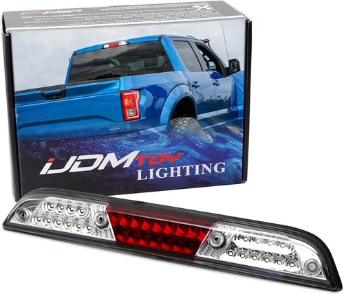 Miniatura 11 de iJDMTOY Conjunto de luz de freno/stop de montaje alto LED completo con lente ahumada compatible con Ford 2015-2020 F-150, 2017 y posteriores F-250