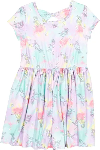 Miniatura 3 de Disney Princesa Ariel Rapunzel Blancanieves - Vestidos de manga corta para niñas, paquete de 2