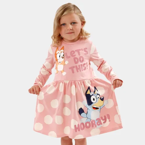 Miniatura 2 de Bluey Vestido para niñas Vestidos de invierno para niñas Vestido de bingo para niñas