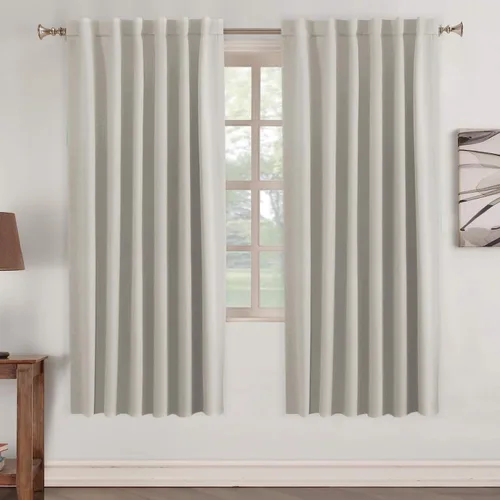 Miniatura 121 de Turquoize Cortinas Opacas para Tratamiento de Ventana con Trabillas Traseras para Sala de Estar/Dormitorio, Tratamientos de Ventana con Aislamiento