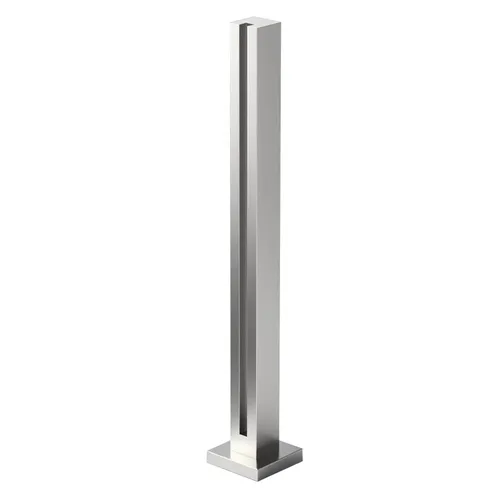 Miniatura 13 de Barandilla de vidrio resistente, poste de barandilla de vidrio de acero inoxidable 304 con ranuras para espiga y base resistente, balcón, escalera