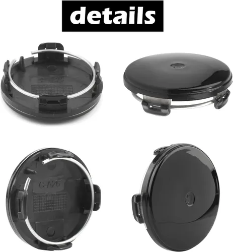 Miniatura 7 de 4 piezas de tapas centrales de 59 mm / 2.32 pulgadas para Hyundai Benz, reemplazo de llanta 52960-38300 52960-3K210 52960-3K250