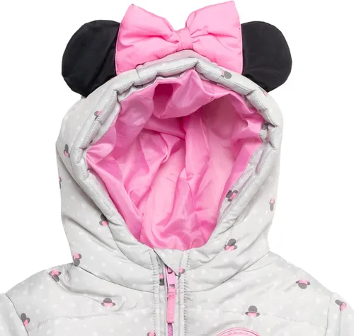 Miniatura 4 de Disney Minnie Mouse - Abrigo de invierno para niñas, chaqueta acolchada para niños pequeños