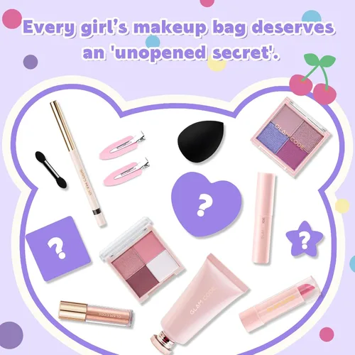 Miniatura 3 de Glam Code Calendario de Adviento de maquillaje de 24 días 2025, juego de regalo de maquillaje de belleza para adolescentes y mujeres adultas, Púrpura