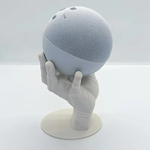 Miniatura 8 de Soporte de mesa de estilo manual compatible con Amazon Alexa Smart Speaker Echo Dot (4ª y 5ª generación) (blanco)