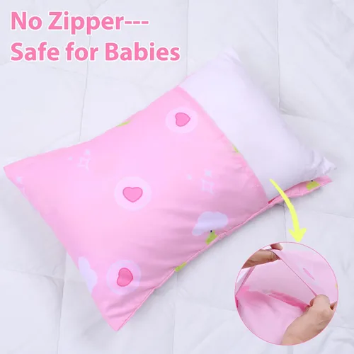 Miniatura 54 de UOMNY - Juego de 2 fundas de almohada para niños, 100 % algodón, funda de almohada, para almohadas de 5.1 x 7.1 pulgadas Búho