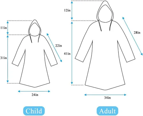 Miniatura 2 de INNOCHEER - Ponchos de lluvia para la familia, paquete de 12, impermeable desechable de emergencia para niños y adultos, camping, senderismo al aire