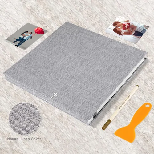 Miniatura 4 de Álbum de Fotos con Páginas Autoadhesivas, Álbum de Recortes, Álbumes de Fotos Magnéticos con Páginas Adhesivas para Fotos de 4 x 6, 5 x 7, 8 x 10