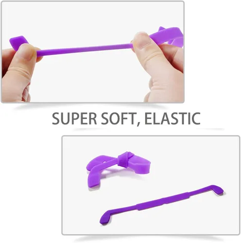 Miniatura 3 de Retenedores de gafas de la correa de las gafas, correa de gafas de silicona, correas elásticas antideslizantes para gafas de sol deportivas, 3