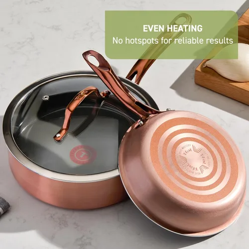 Miniatura 7 de T-fal Preserve Ceramic, juego de utensilios de cocina antiadherentes de 13 piezas, apto para horno y asador hasta 350 °F, incluye olla, cacerolas