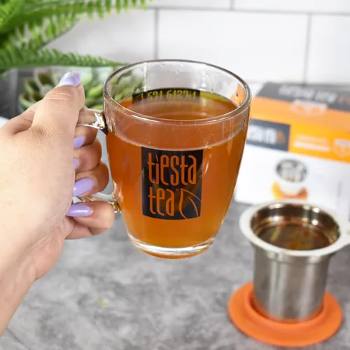 Miniatura 3 de Tiesta Tea Brewbasket Colador de Infusión de Acero Inoxidable para Hojas Sueltas, Colador de Malla Fina Reutilizable para Bebidas Calientes y Frías