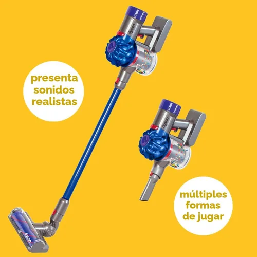 Miniatura 2 de Casdon Dyson - Aspiradora inalámbrica azul Aspiradora Dyson de juguete interactiva y con licencia oficial para niños de 3 años en adelante