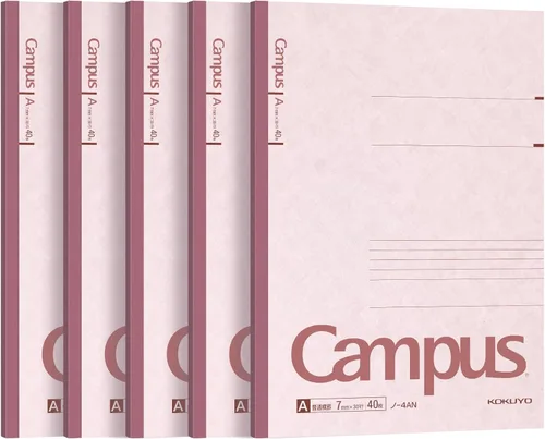 Miniatura 11 de KOKUYO Cuaderno Campus, a rayas de 15/64 pulgadas, semiB5, 100 hojas, 35 líneas, azul (NO-10BN)