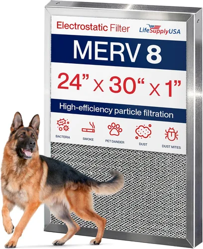 Miniatura 14 de Filtro de aire electrostático 10x20x1, MERV 8, lavable, reutilizable para estufa/aire acondicionado/HVAC, ahorro de energía, fácil de limpiar