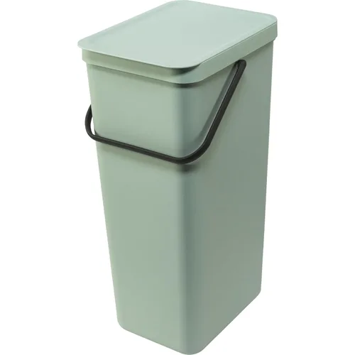 Miniatura 9 de Brabantia Sort & Go Cubo de Reciclaje 3.2 Galones (Verde Jade) Cubo de Basura de Plástico Eficiente en Espacio con Asa, Tapa Removible y Que