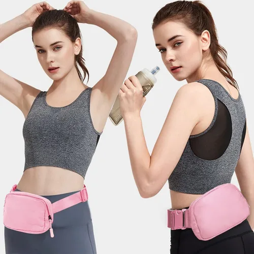 Miniatura 51 de Riñonera, bolsa para cinturón, correa ajustable ajustable de 40 pulgadas, para mujeres y hombres