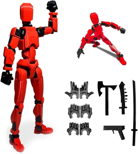 Miniatura 11 de Dumwick Juego de figuras de acción de Titan 13, figuras de acción de robot Titan 13 impresas en 3D multiarticuladas móviles, figuras de acción Nova