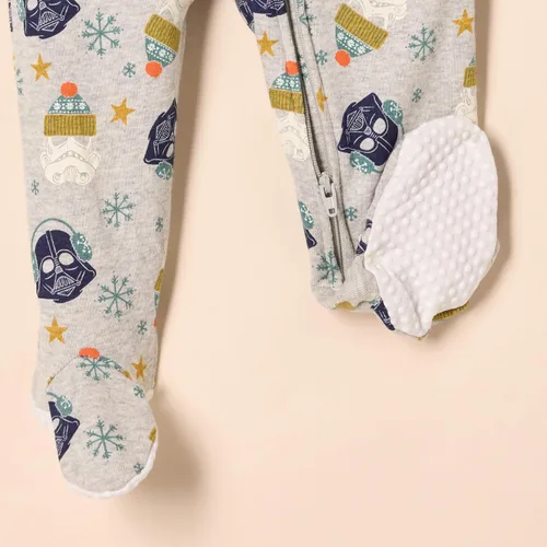 Miniatura 59 de Amazon Essentials Disney Marvel Star Wars - Pijama unisex de algodón con pies para bebés y niños pequeños, paquete múltiple