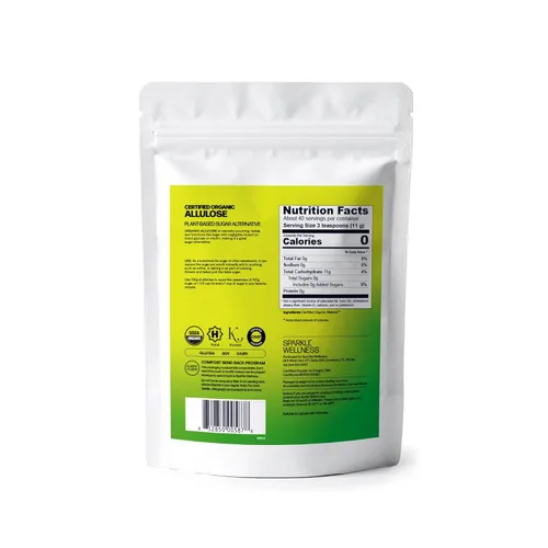 Miniatura 2 de Sparkle Wellness Organic Allulose Una alternativa al azúcar a base de plantas con impacto glucémico cero Sustituto de azúcar a base de plantas