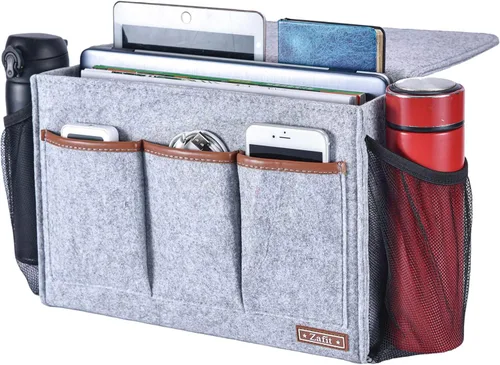Miniatura 13 de Zafit Organizador de mesita de noche, organizador de almacenamiento de mesita de noche, organizador de mesita de noche, organizador para revistas