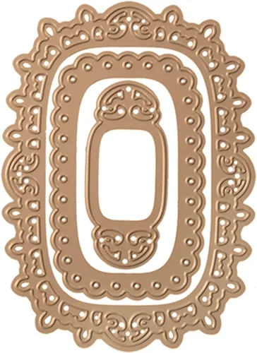 Miniatura 9 de Spellbinders Shapeabilities Die D-Lites, Sentiments 1, Marrón, 393639