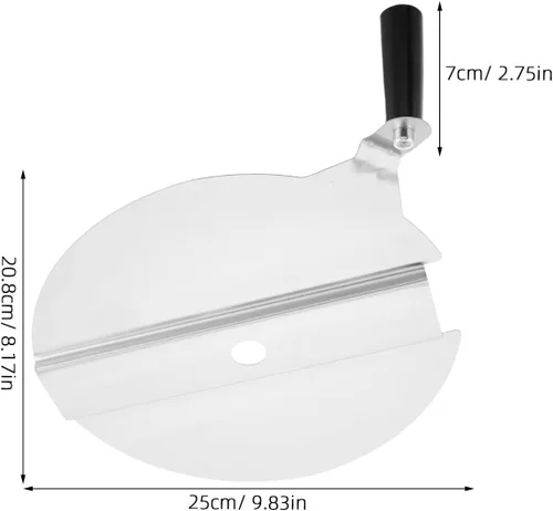 Miniatura 2 de Piezas de repuesto universales para máquina de palomitas de maíz, tapa de olla con mango de 9.84 x 8.18 x 2.75 pulgadas, accesorio comercial fácil