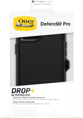 Miniatura 8 de OtterBox Funda para iPhone 15 Plus y iPhone 14 Plus Defender Series Pro, color negro, sin pantalla, resistente y duradera, con protección de puerto
