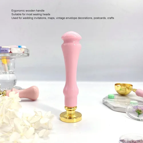 Miniatura 4 de Fdit 9 piezas de repuesto de sello de cera de cera, mango de sello de cera de sellado, mango de sello de cera de sellado de boda de madera
