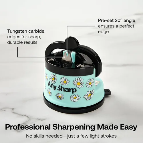 Miniatura 3 de AnySharp – EDITIONS – Afilador de cuchillos manos libres - Herramienta de afilado fácil de usar con base de succión PowerGrip y ángulo