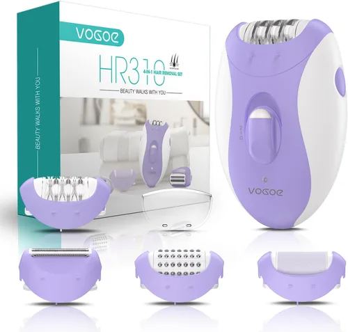 Miniatura 9 de VOGOE Depiladora para mujer, depiladora inalámbrica para mujeres, depiladora eléctrica 4 en 1, 2 velocidades y 21 pinzas para cara, piernas, brazos