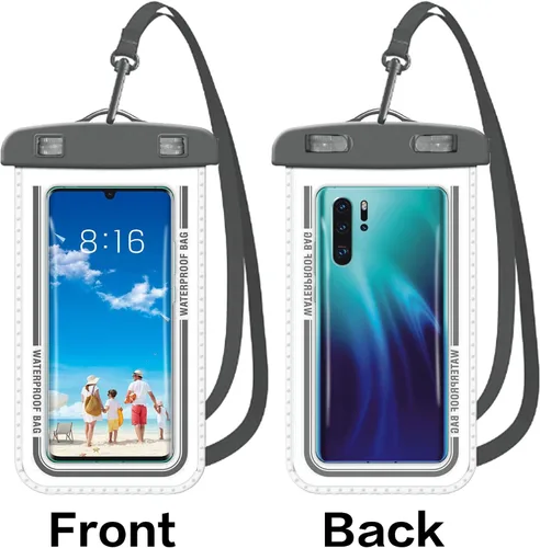 Miniatura 7 de Baiao Bolsa impermeable para teléfono, funda impermeable de 8.3 pulgadas para iPhone 16, 15, 14, 13 Pro Max, IPX8, bolsa seca para teléfono celular