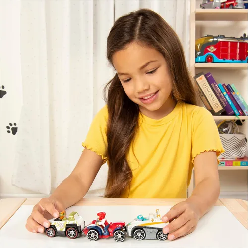 Miniatura 2 de Paw Patrol, Paquete Clásico de Metal Verdadero de 3 vehículos coleccionables fundidos a presión, escala 1:55 Paquete de 8 regalos de rescate