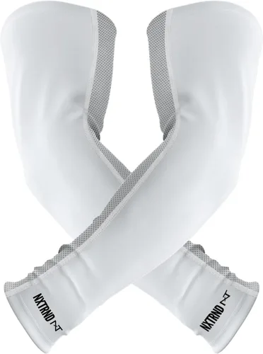 Nxtrnd Air-TEK - Mangas de compresión para hombre, par de fútbol transpirable