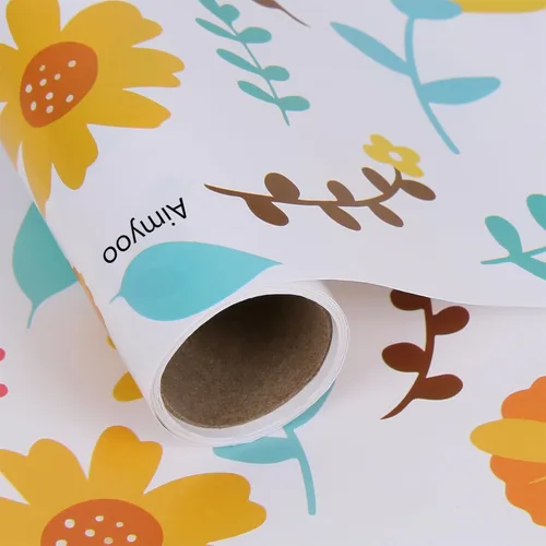 Miniatura 52 de Aimyoo - Rollo de papel de regalo floral kraft - Rollo jumbo - 30 pulgadas x 33 pies - Papel de regalo vintage con flores para todas las ocasiones