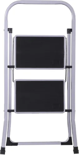 Miniatura 5 de F2C Escalera de 2 escalones, taburete de 2 escalones para adultos, taburete plegable de 2 escalones con práctico mango de empuñadura, capacidad