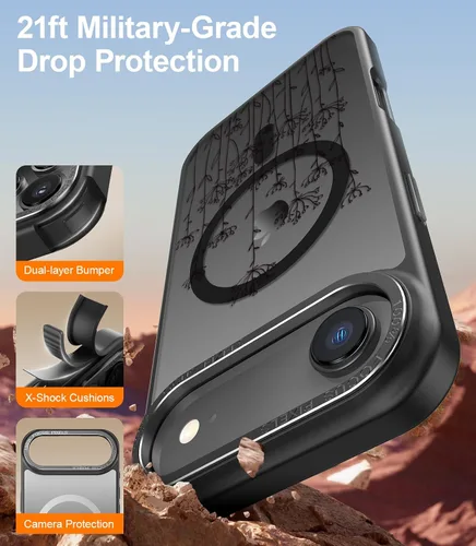 Miniatura 161 de Goodon para iPhone 15 Pro Max con protector de pantalla de privacidad, compatible con Magsafe, funda translúcida mate a prueba de golpes - Linda