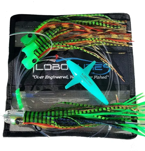 Miniatura 11 de Lobo Lures #200 Pelagic Magic Skipjack Hybrid Daisy Chain Marlin & Atún Trolling Señuelo Uretano Hecho en Estados Unidos