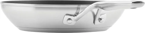 Miniatura 12 de KitchenAid - Cacerola de acero inoxidable cepillada base de 3 capas con tapa