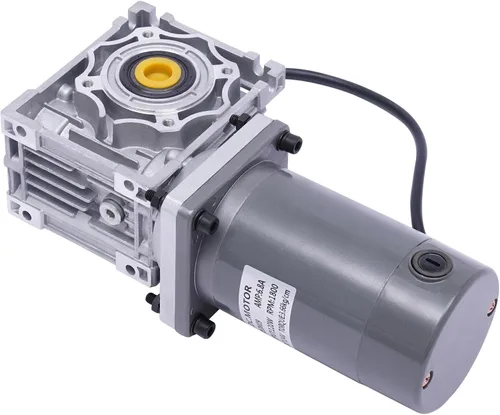 Miniatura 5 de Motor de engranajes eléctrico 120W DC 24V Reductor de engranajes helicoidal Caja de engranajes Motor eléctrico de engranajes RV 50K 35Nm Motor 120W