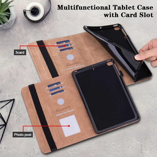 Miniatura 2 de Funda para Xiaomi Pad 5 / Pad 5 Pro de 11 pulgadas, Funda de cuero PU con ranura para tarjeta Banda elástica para Mi Pad 5/Pad 5 Pro 11" 2021