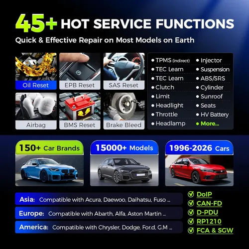 Miniatura 5 de Autel AutoLink AL301 OBDII / CAN lector de código accesible DTCs Eraser Car DIY herramienta de diagnóstico, Negro