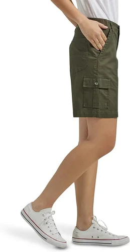 Miniatura 2 de Lee Bermudas tipo cargo para mujer Petite Flex-to-go de tiro medio, ajuste relajado