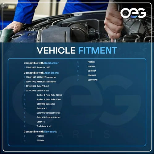 Miniatura 4 de OEG Parts Arranque Nuevo Compatible con John Deere Gator TS 4x2 2010-2014; Gator CX/CS 4x2 2010-2015; Transportador AMT626 1990-92; Transportador