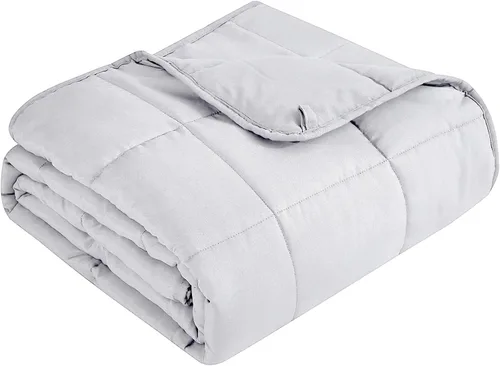 Miniatura 25 de Topcee - Manta con peso para adultos (15 libras, 48 x 72 pulgadas), manta de enfriamiento pesada de tamaño individual, suave y transpirable