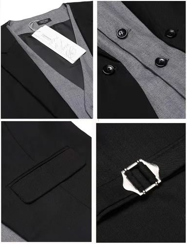Miniatura 4 de Coofandy - Chaleco formal para hombre