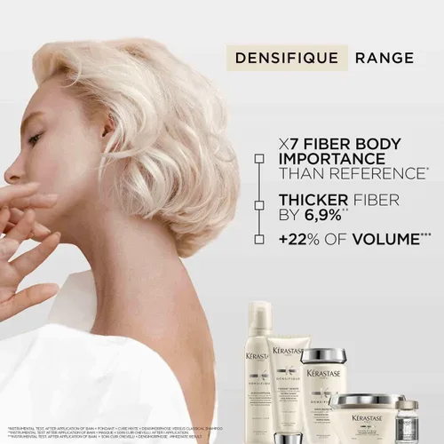 Miniatura 8 de KERASTASE Densifique Densité Shampoo Champú espesante y fortalecedor Elimina la acumulación y añade brillo Con ácido hialurónico Para