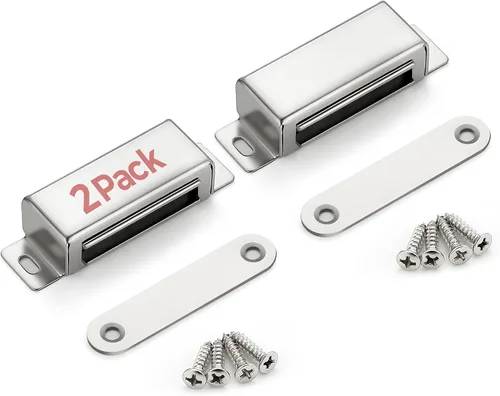 Miniatura 11 de Imanes de Puerta de Gabinete Ravinte, Cierre Magnético Fuerte de 13.6kg, Llave Magnética de Alta Resistencia, Cierre Magnético para Puerta